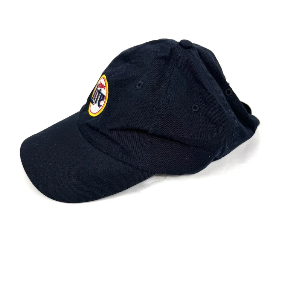 Miller Lite Navy Blue Embroidered Logo Baseball‎ Cap Men's Adjustable